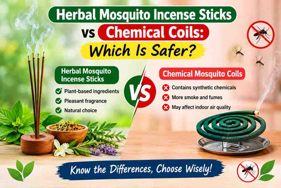 Herbal Mosquito Incense Sticks vs Chemical Coils
