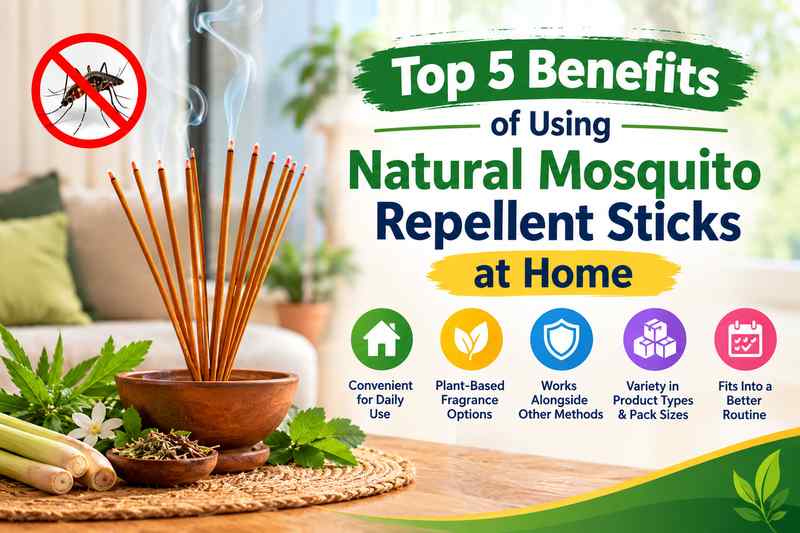 Natural mosquito repellent sticks for home use